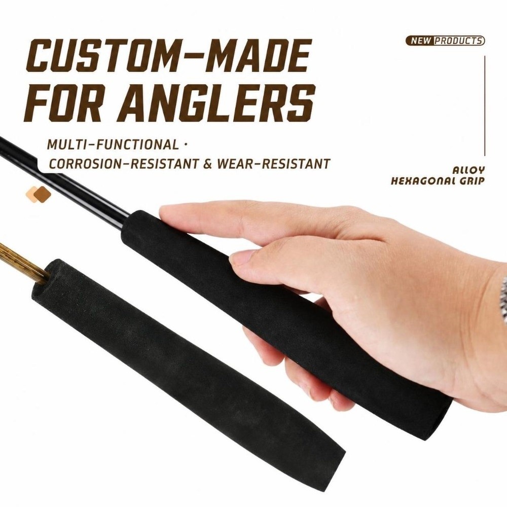 Fishing Rod Travel - ด้ามจับคันเบ็ดตกปลาแบบพกพา EVA รูปทรงเพรียวบาง ด้ามจับเดี่ยว ขนาดเล็ก พื้นผิวนุ่ม