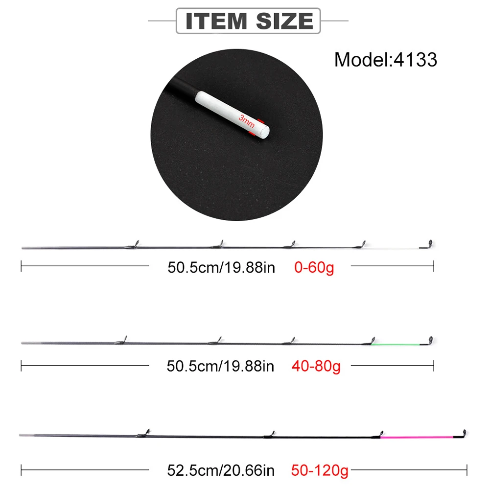 อุปกรณ์ตกปลาคาร์บอนไฟเบอร์กลาส - Fishing Rod Tip Replacement บทวิจารณ์และราคา