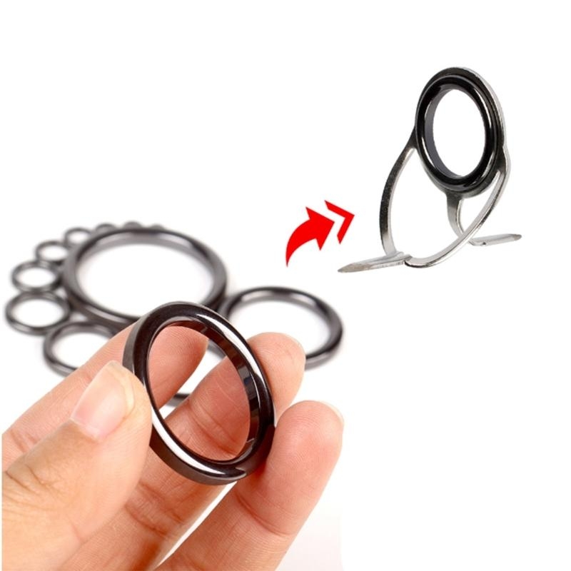 Q39E 40 ชิ้นเบ็ดตกปลาเปลี่ยนตา - Fishing Rod Guide Replacement บทวิจารณ์และราคา