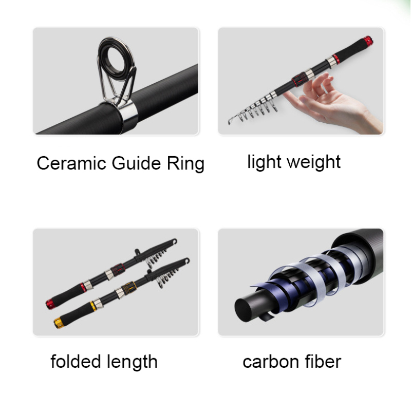 ชุดคันเบ็ดตกปลาคาร์บอนไฟเบอร์  - Fishing Rod Spinning บทวิจารณ์และราคา
