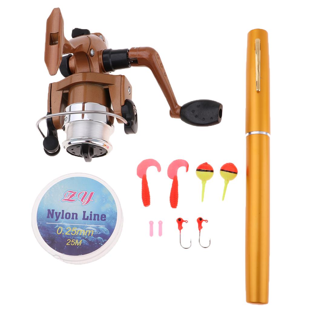 ชุดอุปกรณ์ตกปลาแบบพกพาขนาดเล็ก - Fishing Rod Spinning บทวิจารณ์และราคา