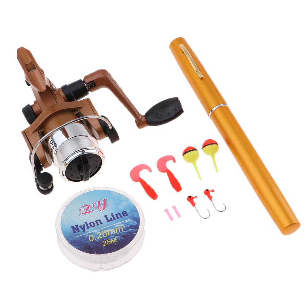 ชุดอุปกรณ์ตกปลาแบบพกพาขนาดเล็ก - Fishing Rod Spinning บทวิจารณ์และราคา