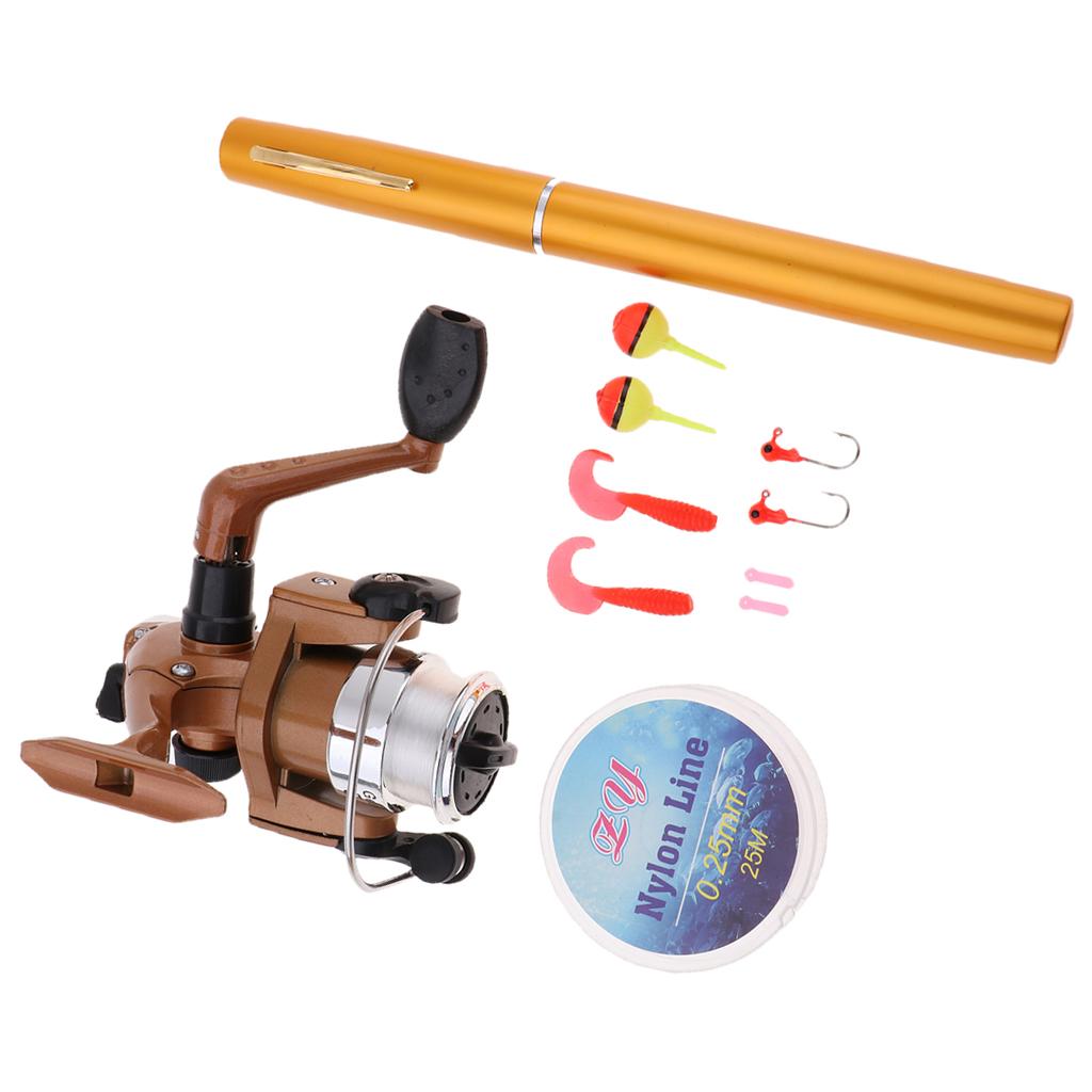 ชุดอุปกรณ์ตกปลาแบบพกพาขนาดเล็ก - Fishing Rod Spinning บทวิจารณ์และราคา