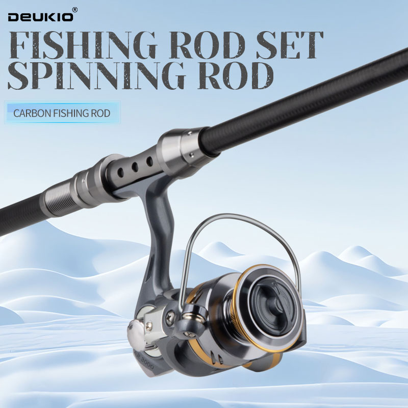 ชุดคันเบ็ดและรอกตกปลา DEUKIO ค - Fishing Rod Spinning บทวิจารณ์และราคา