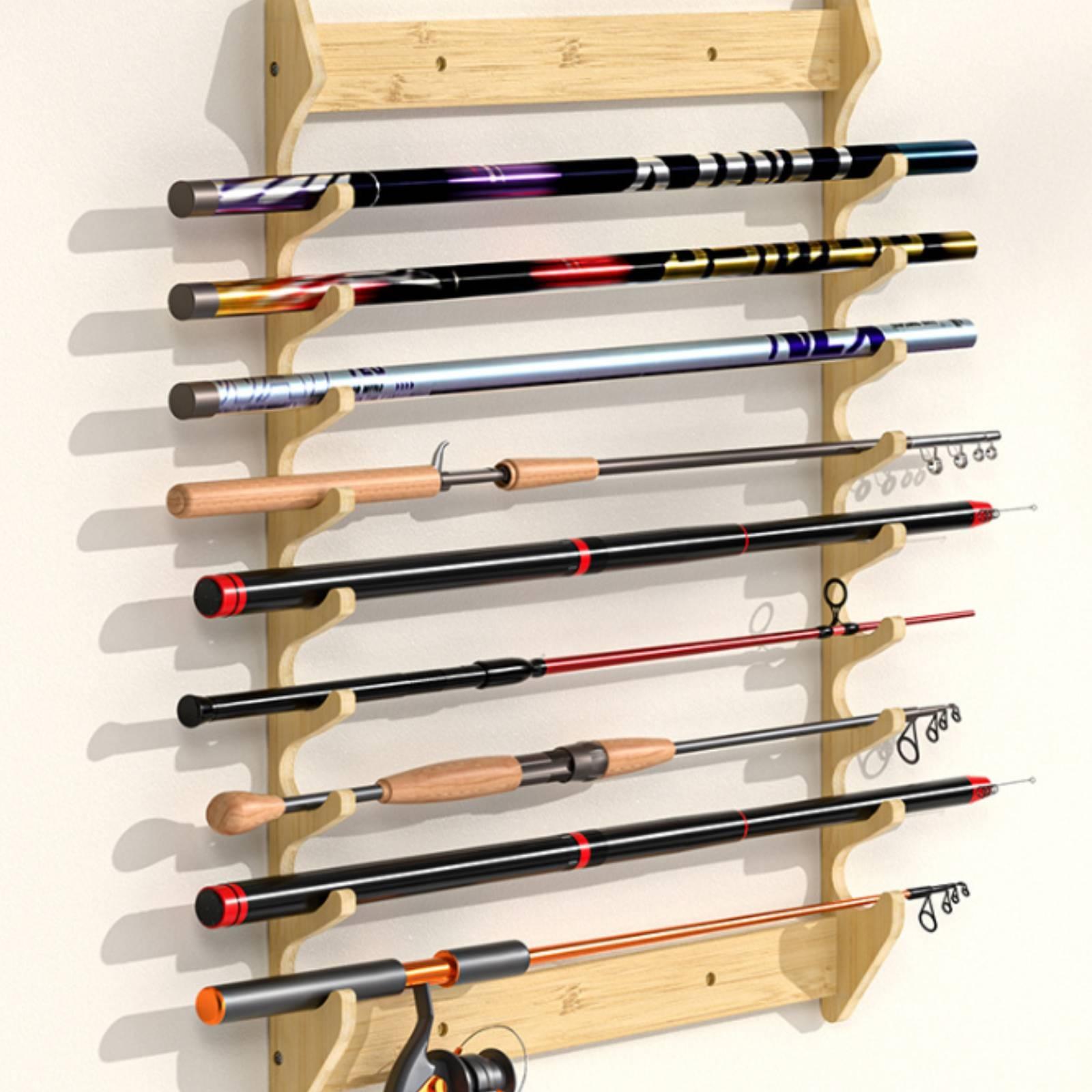 ที่แขวนคันเบ็ดตกปลาแบบติดผนัง  - Fishing Rod Rack บทวิจารณ์และราคา