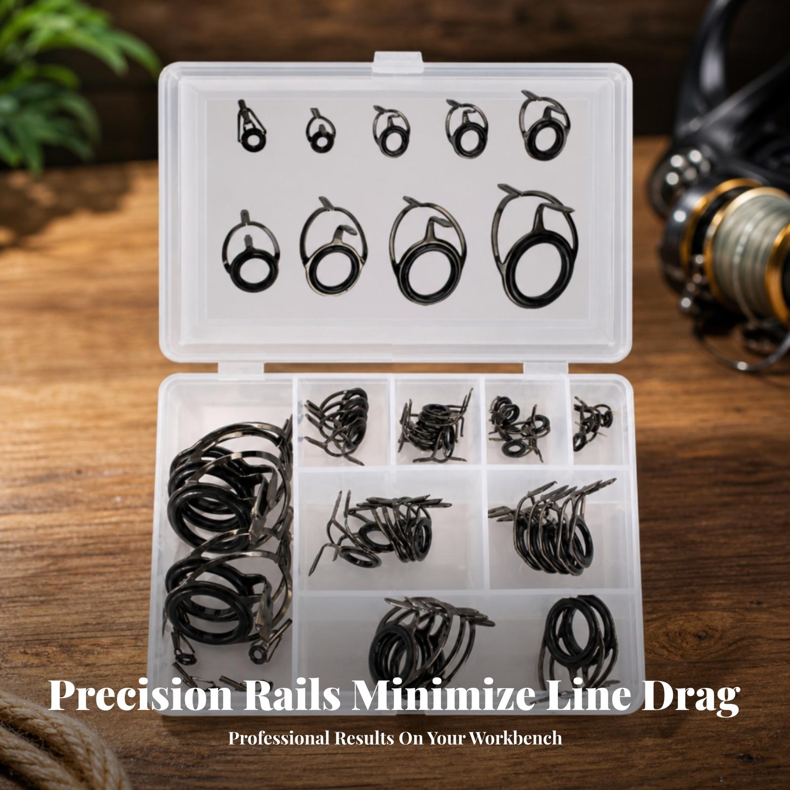 ชุดวงแหวนคันเบ็ด 45 ชิ้น ทำจาก - Fishing Rod Guide Replacement บทวิจารณ์และราคา